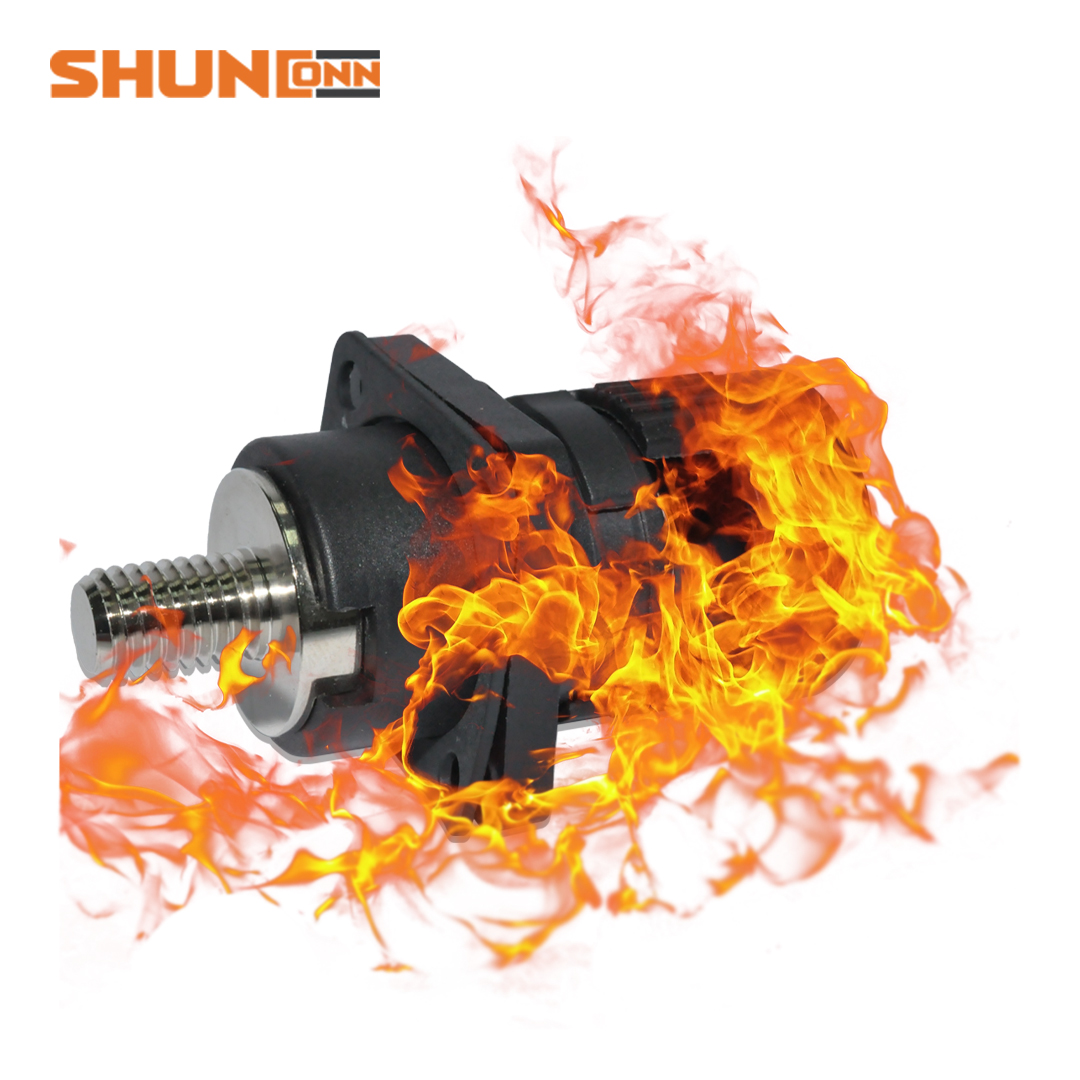 Shunconn Energy storage power connector250A/400A  external thread M8/M10(black)